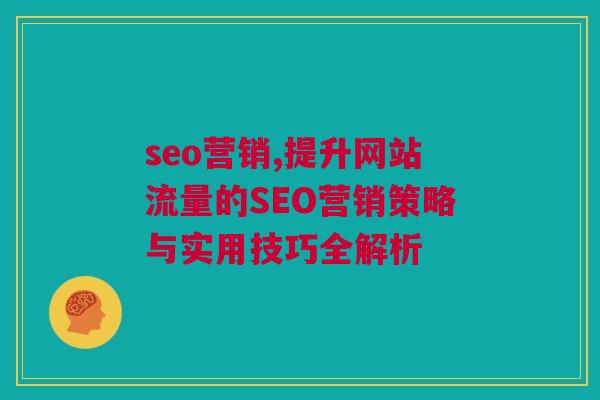 seo营销,提升网站流量的SEO营销策略与实用技巧全解析