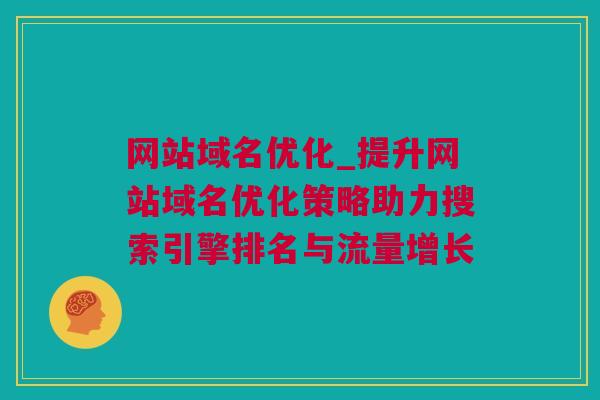 网站域名优化_提升网站域名优化策略助力搜索引擎排名与流量增长