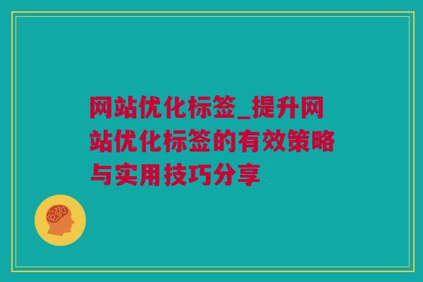 网站优化标签_提升网站优化标签的有效策略与实用技巧分享